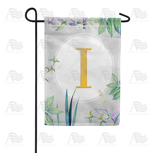America Forever Simply Golden Monogram Garden Flag