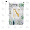 America Forever Simply Golden Monogram Garden Flag