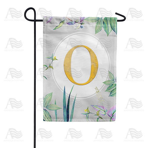America Forever Simply Golden Monogram Garden Flag