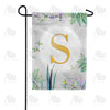 America Forever Simply Golden Monogram Garden Flag