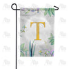 America Forever Simply Golden Monogram Garden Flag