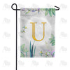 America Forever Simply Golden Monogram Garden Flag