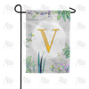 America Forever Simply Golden Monogram Garden Flag