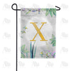 America Forever Simply Golden Monogram Garden Flag