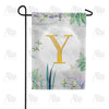 America Forever Simply Golden Monogram Garden Flag