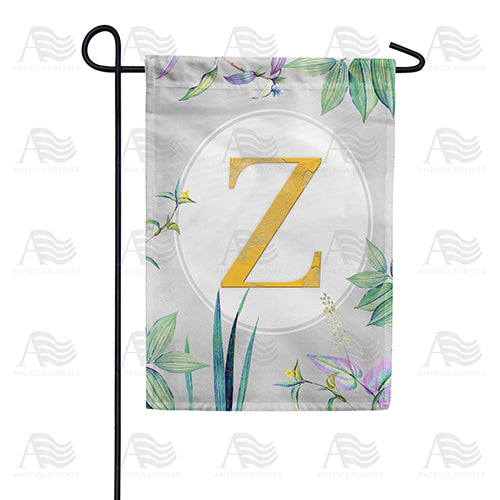 America Forever Simply Golden Monogram Garden Flag