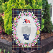 America Forever Personalized Burst Of Pink Garden Flag