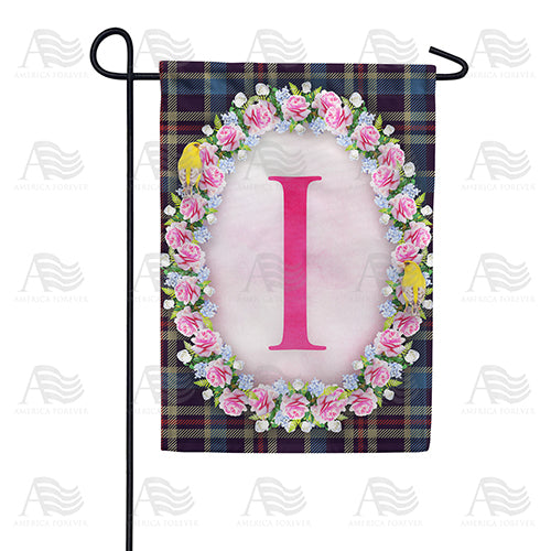 America Forever Burst Of Pink Monogram Garden Flag