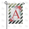 America Forever White Lattice Monogram Garden Flag