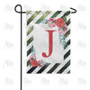 America Forever White Lattice Monogram Garden Flag
