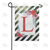 America Forever White Lattice Monogram Garden Flag