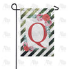 America Forever White Lattice Monogram Garden Flag