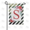 America Forever White Lattice Monogram Garden Flag