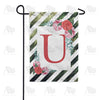 America Forever White Lattice Monogram Garden Flag