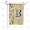 America Forever Fancy Scroll Monogram Garden Flag