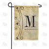 America Forever Fancy Scroll Monogram Garden Flag
