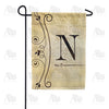 America Forever Fancy Scroll Monogram Garden Flag