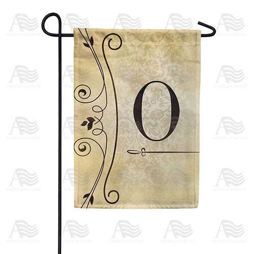 America Forever Fancy Scroll Monogram Garden Flag