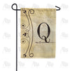 America Forever Fancy Scroll Monogram Garden Flag
