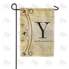 America Forever Fancy Scroll Monogram Garden Flag