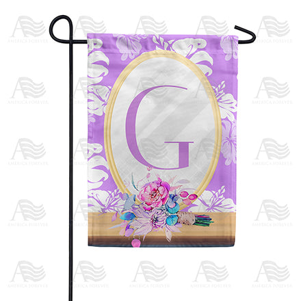 America Forever Purple Reflection Monogram Garden Flag