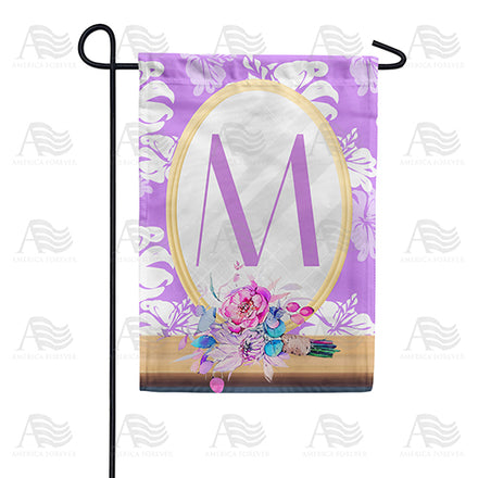 America Forever Purple Reflection Monogram Garden Flag