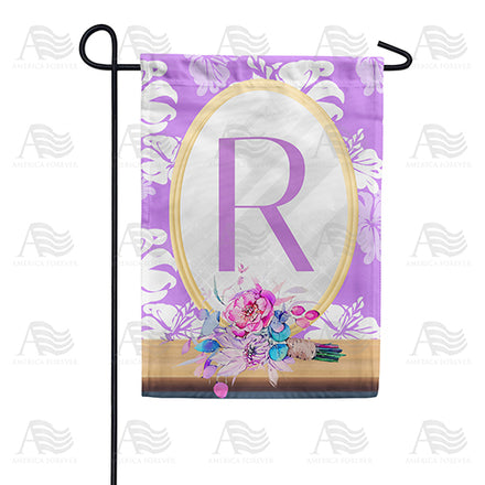 America Forever Purple Reflection Monogram Garden Flag