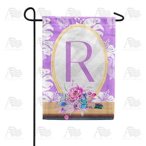 America Forever Purple Reflection Monogram Garden Flag