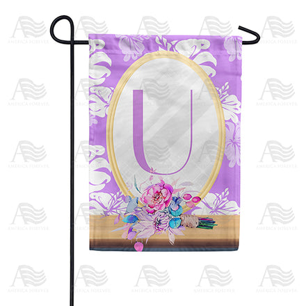 America Forever Purple Reflection Monogram Garden Flag
