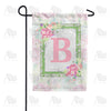 America Forever Watercolor Hydrangeas Monogram Garden Flag