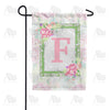 America Forever Watercolor Hydrangeas Monogram Garden Flag