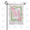 America Forever Watercolor Hydrangeas Monogram Garden Flag