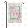 America Forever Watercolor Hydrangeas Monogram Garden Flag