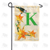 America Forever Orange Lilies Monogram Garden Flag