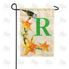 America Forever Orange Lilies Monogram Garden Flag
