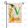 America Forever Orange Lilies Monogram Garden Flag