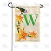 America Forever Orange Lilies Monogram Garden Flag