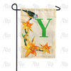 America Forever Orange Lilies Monogram Garden Flag