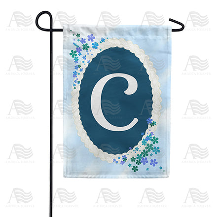 America Forever Dainty Blue Monogram Garden Flag