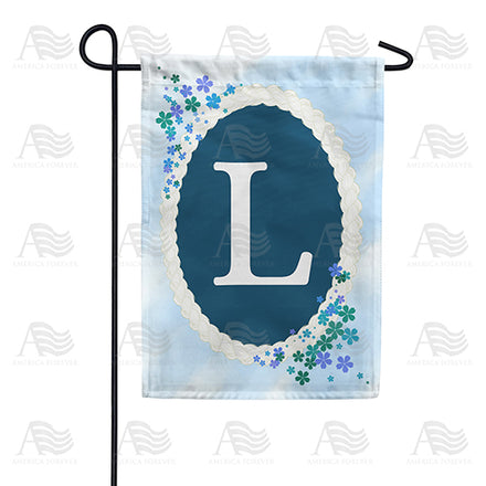 America Forever Dainty Blue Monogram Garden Flag