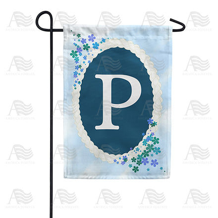 America Forever Dainty Blue Monogram Garden Flag