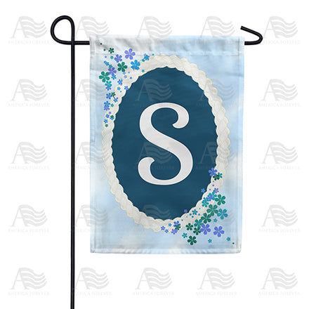 America Forever Dainty Blue Monogram Garden Flag