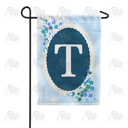 America Forever Dainty Blue Monogram Garden Flag