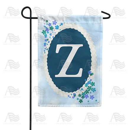 America Forever Dainty Blue Monogram Garden Flag