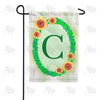 Green Ivy Monogram Garden Flag