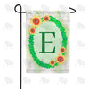 Green Ivy Monogram Garden Flag
