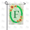 Green Ivy Monogram Garden Flag