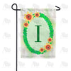 Green Ivy Monogram Garden Flag