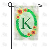 Green Ivy Monogram Garden Flag