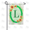 Green Ivy Monogram Garden Flag